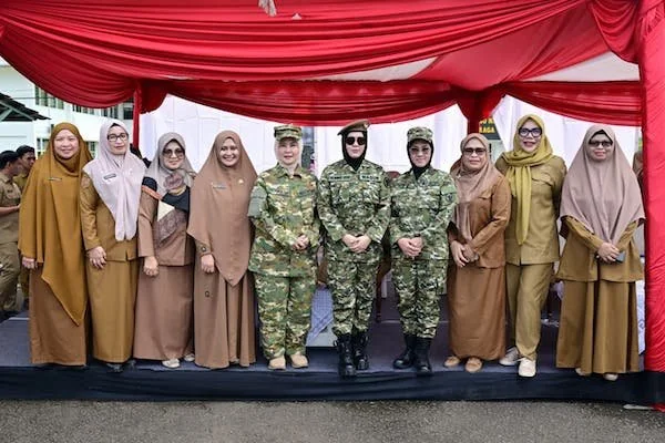 Wakil Wali Kota Makassar, Aliyah Mustika Ilham saat Mengikuti Latsarmil (Dok: Ist).
