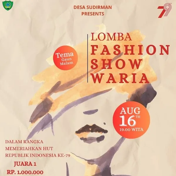 Flayer Fashion Show Waria di Kabupten Maros (Dok:Ist)
