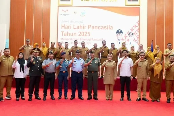 Kakanwil Kemenkum Sulsel Hadiri Peringatan Hari Lahir Pancasila (Dok : Ist).