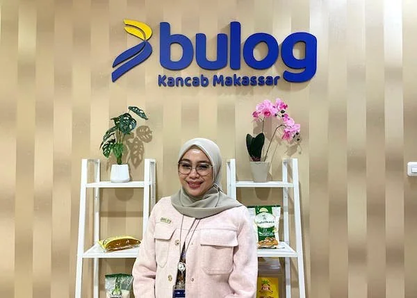 Kepala Cabang Bulog Makassar, Karmila Hasmin Marunta (Dok: Nofi KabarMakassar)