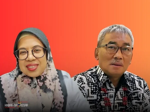 Imran Jausi dan Plt Kadis TPHBun, Uvan Nurwahidah (Dok: KabarMakassar)