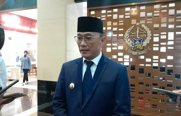 Pj Gubernur Sulsel, Prof Zudan Arif Fakrulloh di Kantor Gubernur Sulsel (Dok: Nofi KabarMakassar)