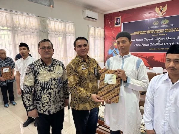 Warga binaan sudah mendapatkan remisi idul Fitri