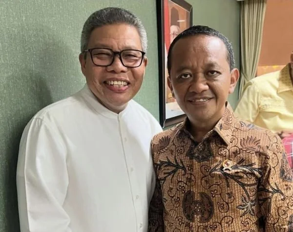 Ketua DPD I Golkar Sulsel, Taufan Pawe (TP), dan Ketua Umum Partai Golkar Bahlil Lahadalia, (Dok: Ist).