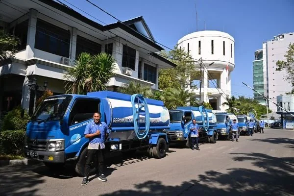 Layanan Tangki Distribusi Air PDAM Makassar. (Dok: Ist)