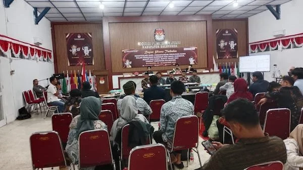 Penetapan Hasil Rekapitulasi Suara Pilkada 2024 di Aula Kantor KPU Bulukumba. (Fitriani Lestari)