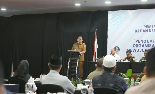 Wali Kota Makassar, Munafri Arifuddin alias Appi, saat menghadiri Rapat Koordinasi Forkopimda Kota Makassar terkait Situasi Keamanan dan Ketertiban Masyarakat di Wilayah Kota Makassar (Dok: Sinta Kabar Makassar)