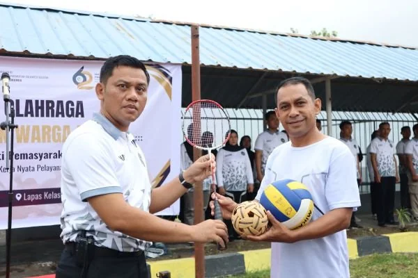 Pembukaan Pekan Olahraga dalam Rangka Peringatan Hari Bakti Pemasyarakatan (HBP) Ke-62 di Lembaga Pemasyarakatan (Lapas) Kelas IIA Bulukumba. (Dok: Ist)