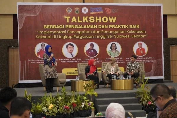 Talkshow Pencegahan dan Penanganan Kekerasan Seksual di Lingkup Perguruan Tinggi se-Sulawesi Selatan (Dok : Ist).