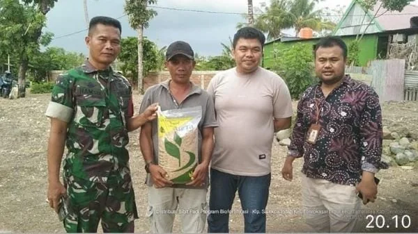 Bukti Laporan Dokumentasi Penyaluran Benih Padi di Kelurahan Tonrokassi Barat (Dok : Ist).