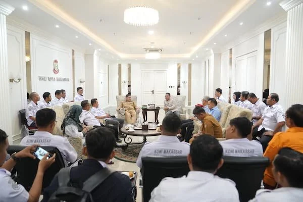 Audiensi KONI Makassar dengan Wali Kota Makassar Munafri Arifuddin (Dok: Ist).