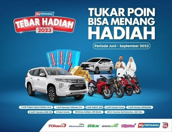Tukar Poin MyPertamina, Bisa Dapat Mobil dan Motor