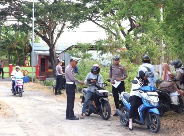 Operasi Patuh Marano 2025 yang digelar Polres Majene (Dok : ist).