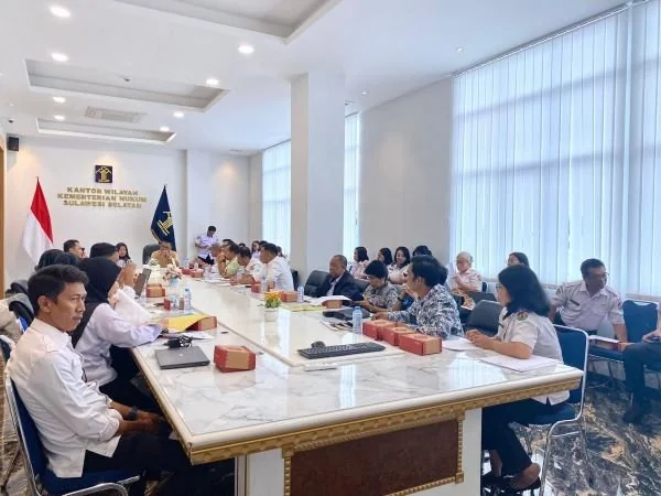 Kanwil Kemenkum Sulsel Fasilitasi Harmonisasi Lima Rancangan Produk Hukum Daerah Toraja Utara. Dok. Ist