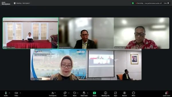 Seminar virtual Rancangan Proyek Perubahan PKN Tingkat I Angkatan LXII Tahun 2025 (Dok : Ist)