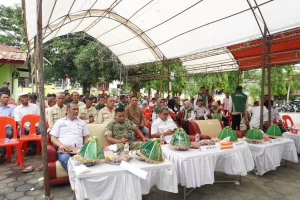 Dinas Pertanian mengikuti Zoom Meeting Pengumuman Swasembada Pangan bersama Presiden Republik Indonesia, Prabowo Subianto yang dirangkaikan dengan kegiatan syukuran menuju swasembada pangan Indonesia. (Dok: Ist)