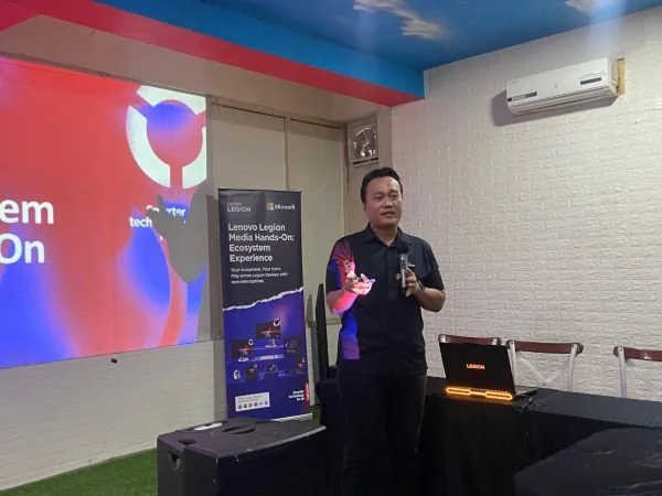 Lenovo hadirkan rangkaian Legion Ecosystem di Kota Makassar (Dok: Nofi KabarMakassar)