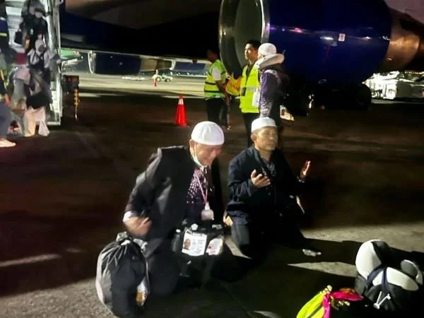 Jemaah Haji Kloter 35 Tiba di Makassar (Dok : ist).