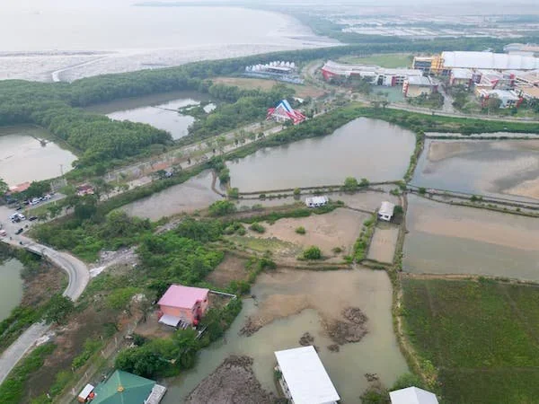 Lokasi Pembangunan Stadion Untia Kota Makassar Tampak dari Atas (Dok: Ist).