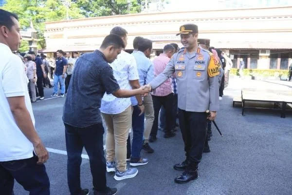 Halal bihalal yang digelar Polrestabes Makassar (Dok: Ist).