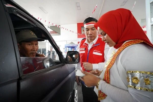 Perayaan Hari Ulang Tahun Republik Indonesia ke-80, beberapa SPBU di regional Sulawesi. Dok. Ist