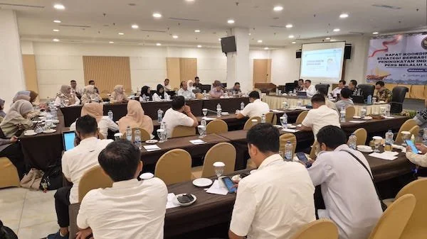 Rapat koordinasi perumusan strategi berbasis indikator untuk peningkatan indeks kemerdekaan pers melalui literasi digital (dok. Ist)