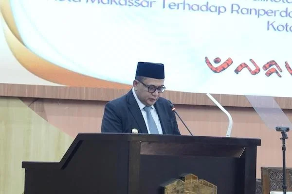 Wali Kota Makassar, Munafri Arifuddin, dalam rapat paripurna DPRD Kota Makassar, (Dok: Ist).