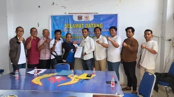 Pengambilan formulir pendaftaran oleh LO Munawwir, Muh Rusdi Nurhadi dan Muh Ashar, di Sekretariat Penjaringan KONI (Dok : ist).