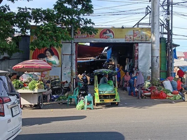 Suansana Pasar Pabaeng-baeng (Dok: Sinta KabarMakassar).