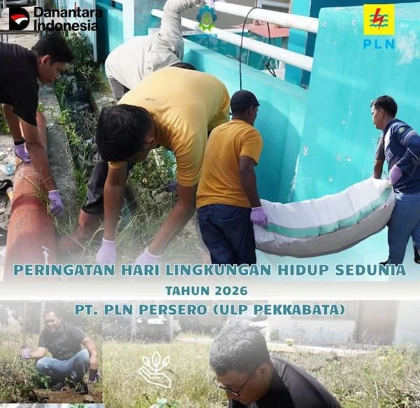 PLN ULP Pekkabata Wujudkan Lingkungan Hijau Lewat Aksi Bersih dan Tanam Pohon