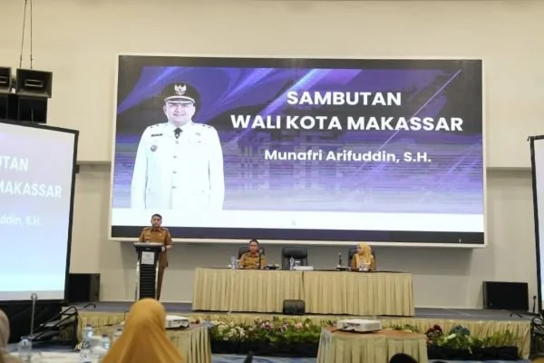 Wali Kota Makassar, Munafri Arifuddin saat Memberikan Sambutan dalam Agenda SAKIP, (Dok: KabarMakassar).