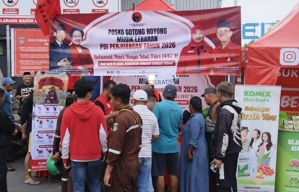 Posko PDIP Makassar (Dok: Ist).