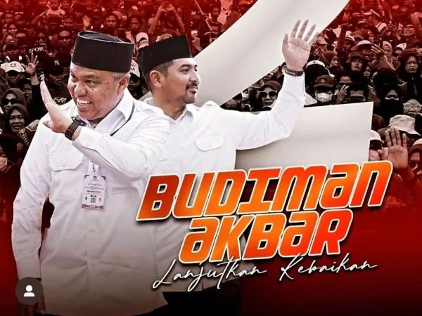 Pasangan Calon (Paslon) Bupati dan Wakil Bupati Luwu Timur nomor urut 02, Budiman dan Moch. Akbar A. Leluasa (Dok : Ist).