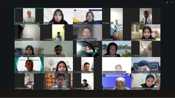 Pengarahan secara virtual jajaran kanwil kemenkum Sulsel. Dok. Ist