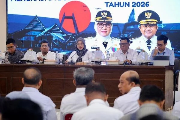 Bupati Gowa, Sitti Husniah Talenrang membuka High Level Meeting (HLM) Tim Pengendali Inflasi Daerah (TPID) Kabupaten Gowa (Dok: Ist)