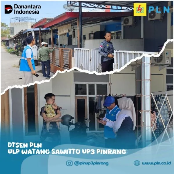 PLN UP3 Pinrang Gelar DTSEN di Wilayah ULP Watang Sawitto. (Dok: Ist)