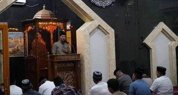 Camat Tamalanrea Iqbal saat safari Ramadan 1445 Hijriah/2024 M. Dok Humas