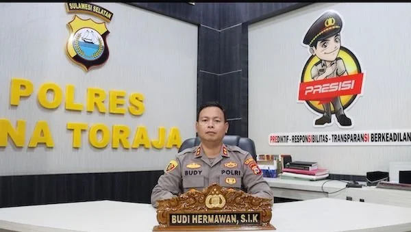 Foto Kapolres Tana Toraja AKBP Budi Hermawan. Dok.ist