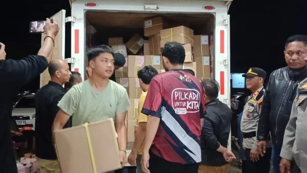 Logistik surat suara Pilkada 2024 telah tiba di Gudang KPU, Jl Ishak Iskandar, Kecamatan Binamu, Kabupaten Jeneponto, Sulawesi Selatan (Dok : Ist).