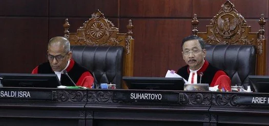Tangkapan Layar Ketua MK Suhartoyo, saat sidang (Dok: Ist).