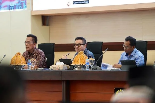 Sekprov Sulsel, Jufri Rahman di Kantor Gubernur Sulsel (Dok: Ist)