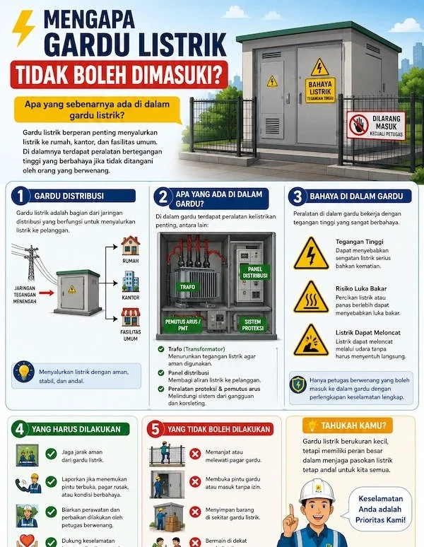 Mengapa Gardu Listrik Tidak Boleh Dimasuki? Ini Penjelasan yang Perlu Diketahui Masyarakat