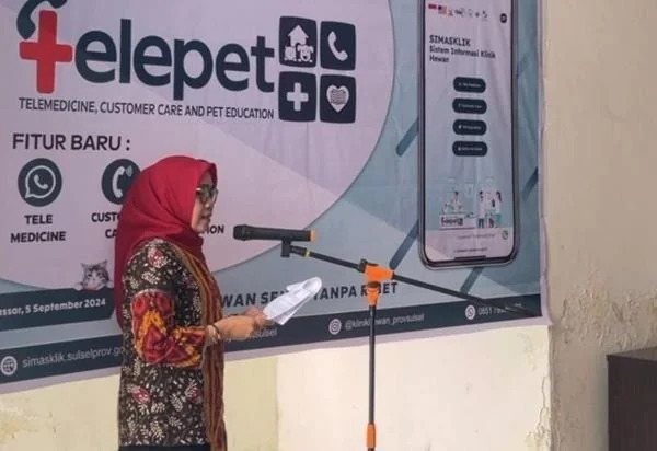 Peluncuran Telemedicine, Customer Care, dan Pet Education (Telepet) oleh Klinik Hewan UPT BK3H Disnakkeswan Sulsel (Dok: Ist).