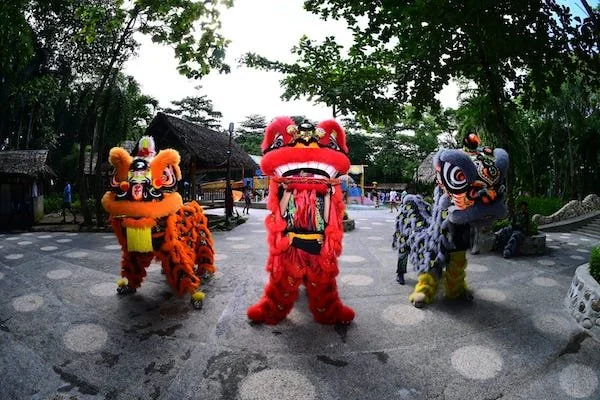 Parade Barongsai yang digelar oleh Bugis Waterpark Adventure (Dok: Ist)