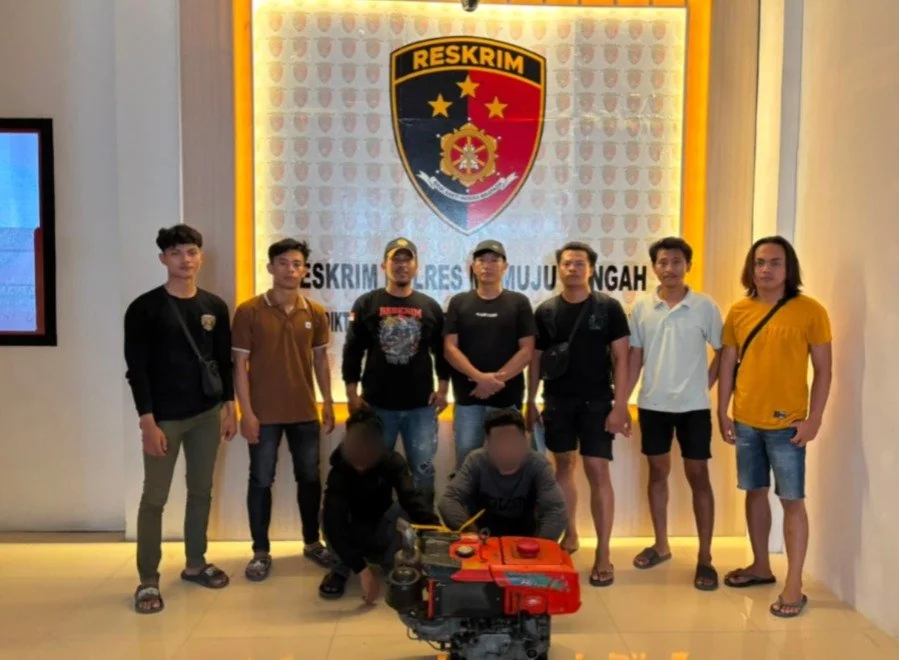 Pelaku dan barang bukti yang berhasil diamankan pihak kepolisian (Dok: Ist)