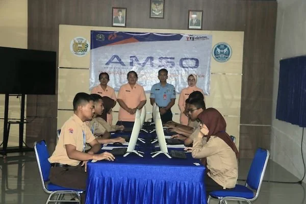 Siswa SMP Angkasa Lanud Sultan Hasanuddin Makassar (Dok:Ist)