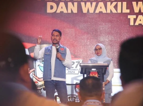 Pasangan Calon Wali Kota dan Wakil Wali Kota Makassar nomor urut 2, Andi Seto Gadhista Asapa dan Rezki Mulfiati Lutfi (Dok : Ist).