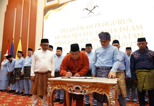 Sekprov Sulsel, Jufri Rahman pada pelantikan pengurus DMDI Sulsel (Dok: Ist).
