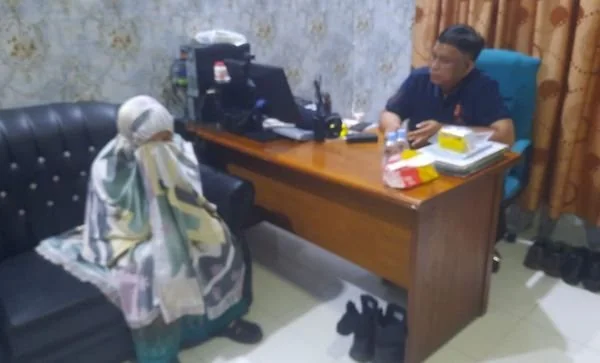 pelaku saat diamankan di Polrestabes Makassar (Dok:Ist)