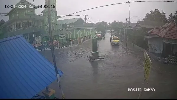 Kondisi banjir di daerah Ganra, Kabupaten Soppeng (Dok : Ist).